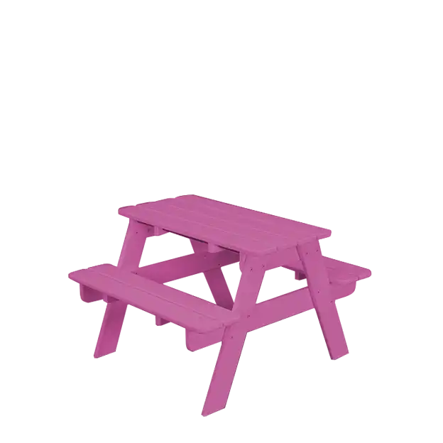 Kids Multi-Colored Picnic Bench Pink