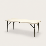 Kids Foldable Rectangular Table - White