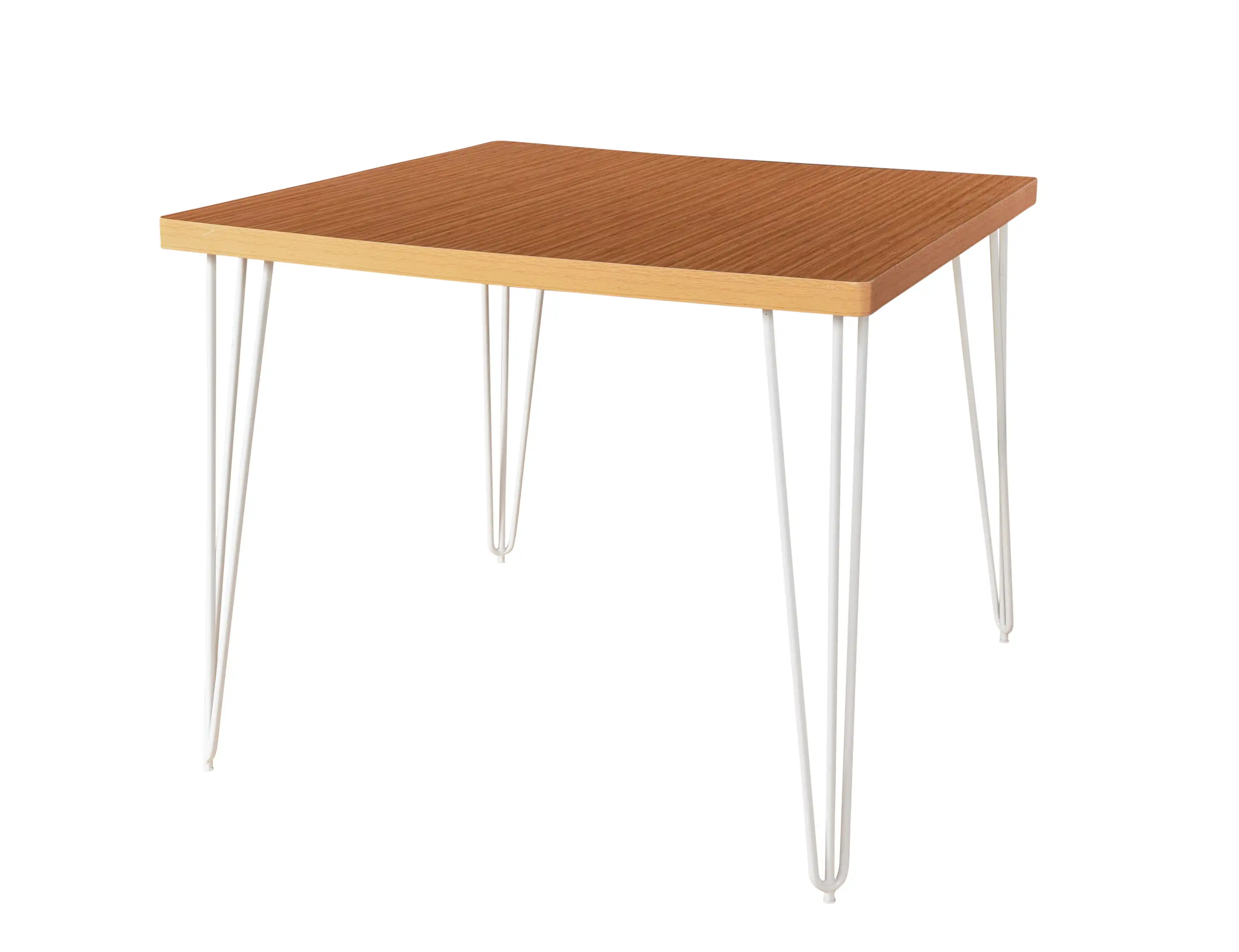 Hairpin Square Cocktail Table - White Legs for rent