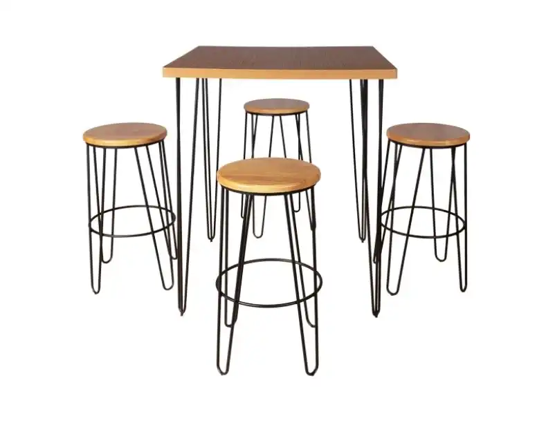 Hairpin Bar stool Black Leg for rent