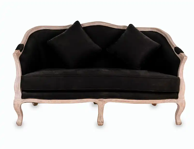 Provence Sofa Two Seater Black
