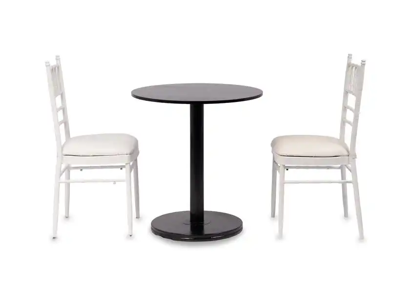 Round Dining Table -Black for rent