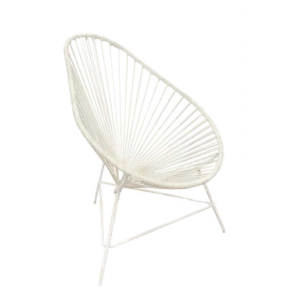 String Lounge White Chair for rent