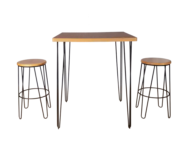 Hairpin Bar stool Black Leg for rent