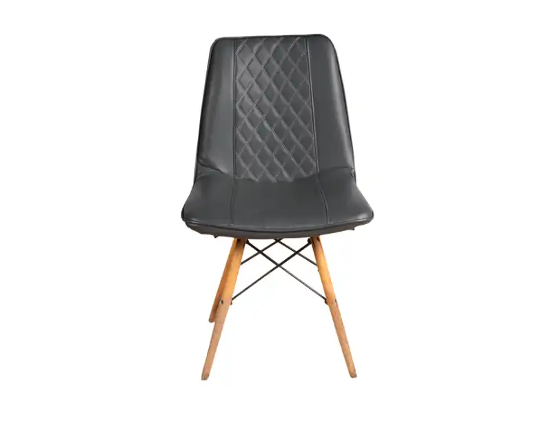 Scandinavian Leather Gray Chair for rent