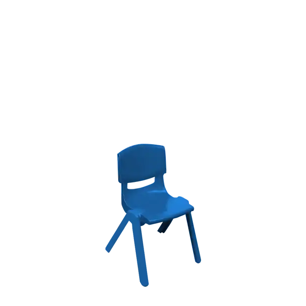 Plastic Colored Kids Chair - Blue ATHOOR-SKU-000415