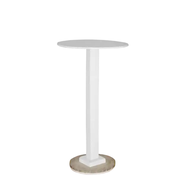 Wooden Bar Table with Marble Base ATHOOR-SKU-000176