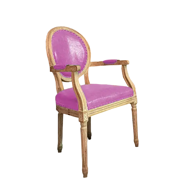Dior Dining Chair with Arm-Pink Seat
