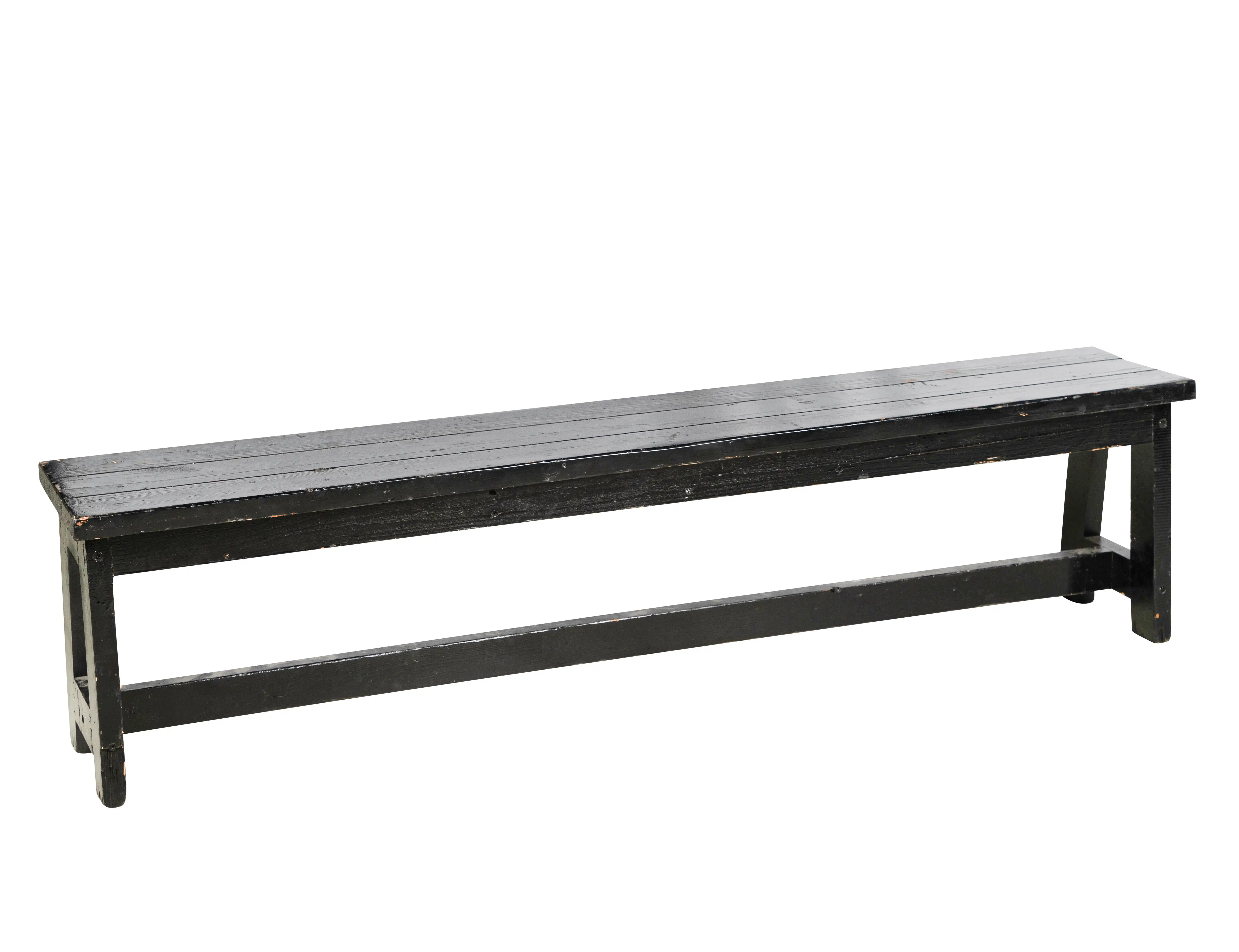 VIP Wooden Bench - Black for rent