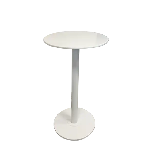 White Wooden Bar Table ATHOOR-SKU-000194