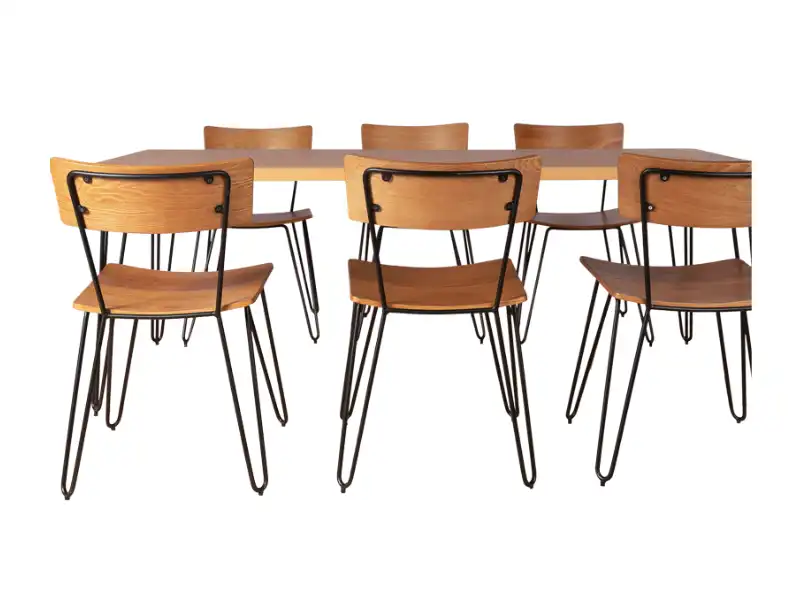 Hairpin Buffet Chair - Black Legs for rent