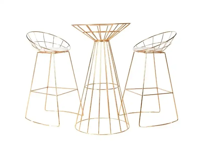 Wired Bar stool - Gold for rent