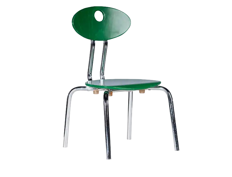 Kids Wooden Metal Leg Chair - Green for rent