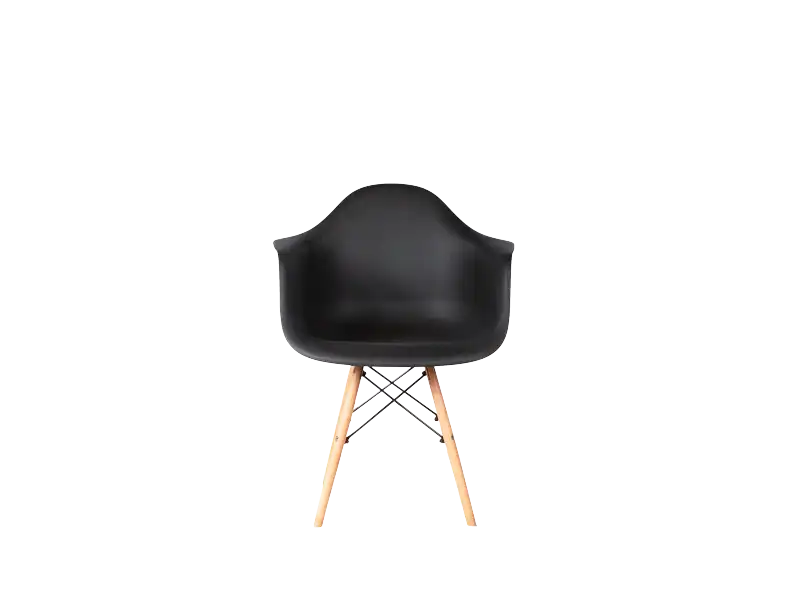 Scandinavian Black Armchair for rent