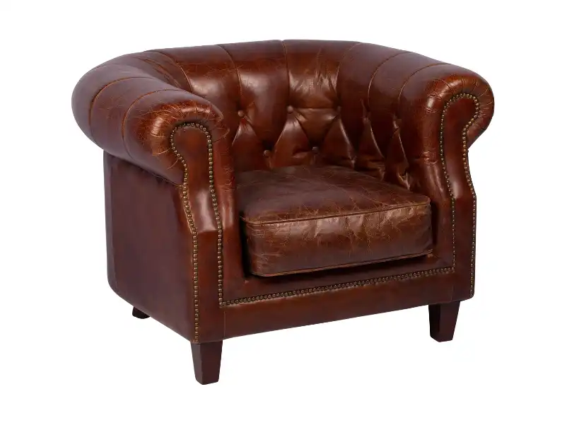 Chesterfield Single Seater Sofa - Dark