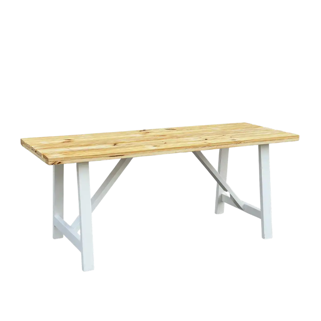 Garden Picnic Table White Legged ATHOOR-SKU-000818