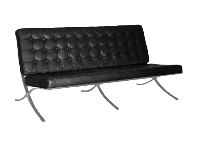 Barcelona Sofa Three Seater - Black