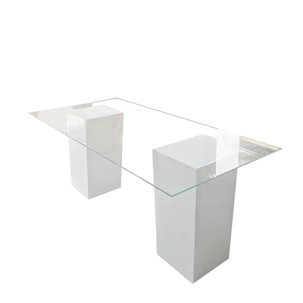  Large Le Minou Regal Glass Buffet Dining Table  for rent