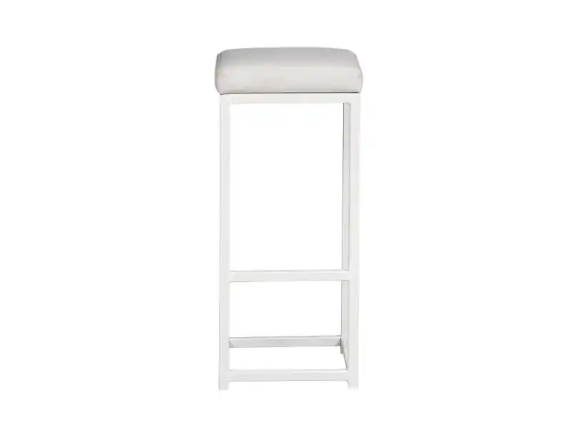 Metal Square Bar stool - White for rent