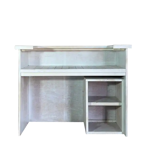 Rustic White Wash Bar Counter for rent