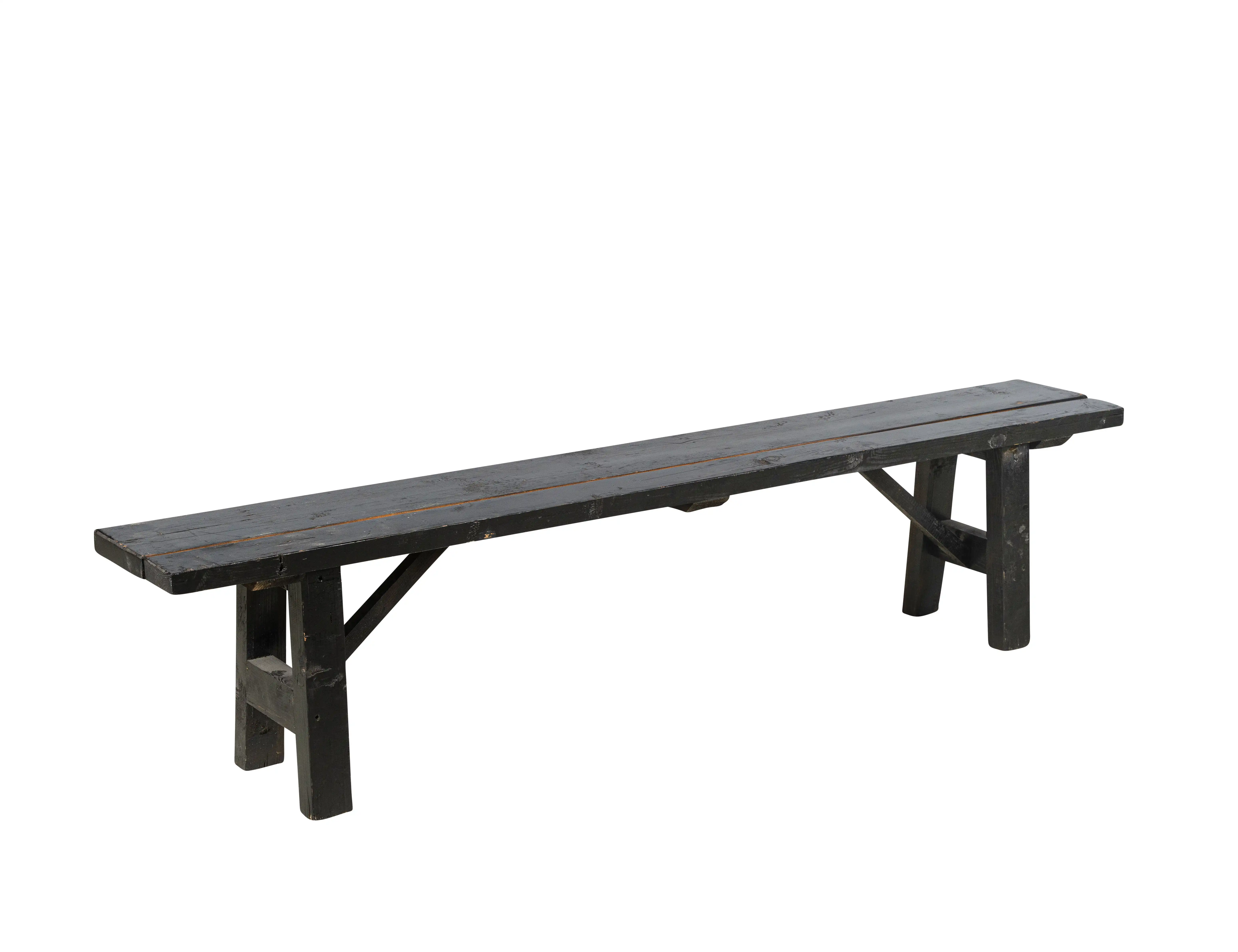 Black Wooden Bench for rent