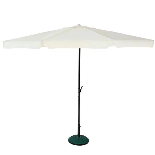 3.3 x 3.3 Beige Outdoor Umbrella With Base ATHOOR-SKU-000344