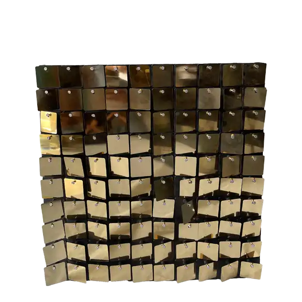 Shimmer Wall Panels Sequins Backdrop-Golden ATHOOR-SKU-000583