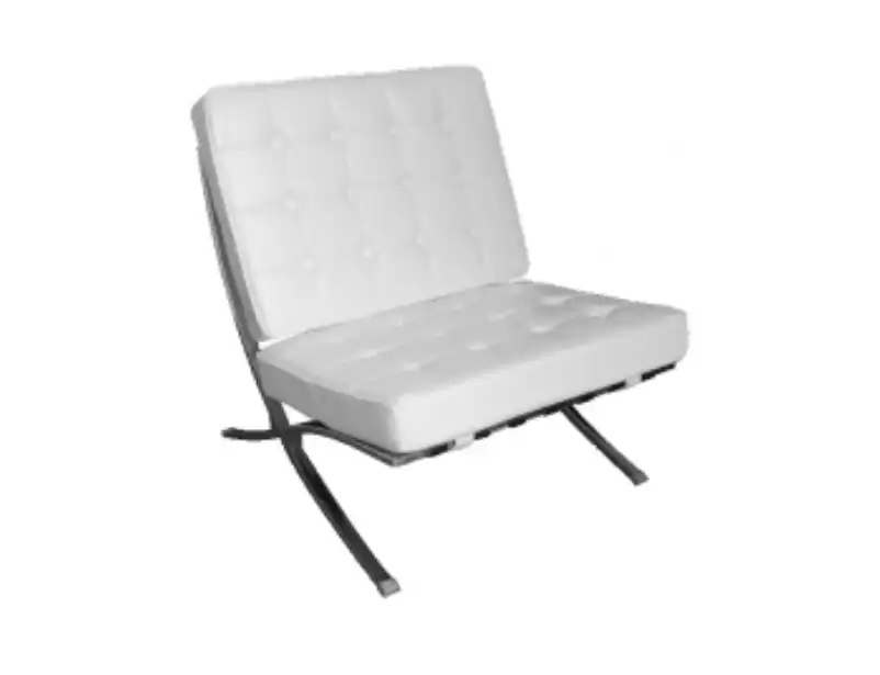 Barcelona Single Seater Sofa - White