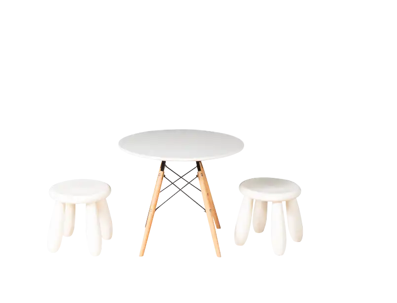 Kids Stool - White for rent