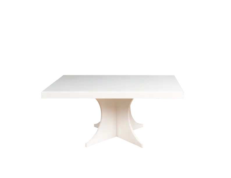 Cofee Table Cross Base - White