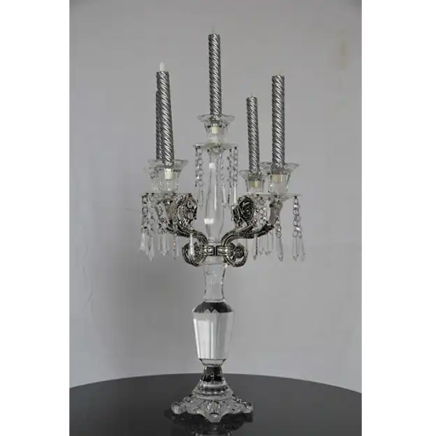 5 Holder Cyrstal Candle Abra Without Candles for rent