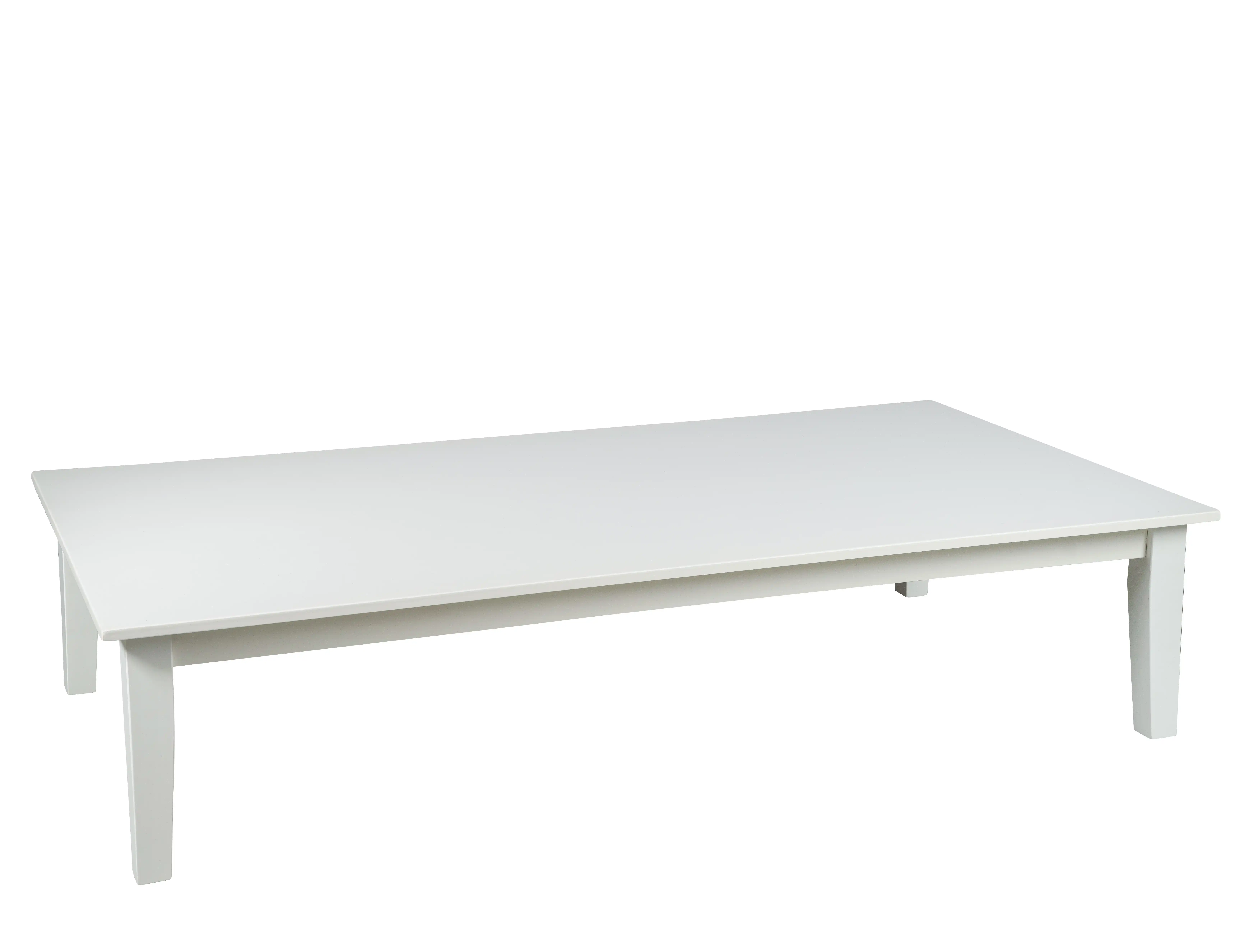 Alba Rectangular Coffee Table - White for rent