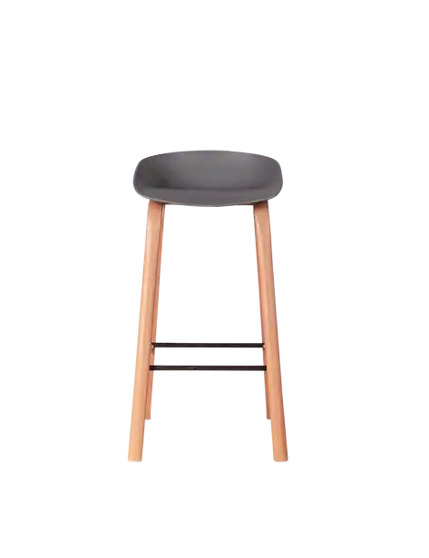 Scandinavian Bar Stool - Gray Seat for rent