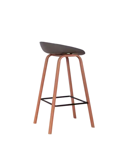 Scandinavian Bar Stool - Gray Seat for rent