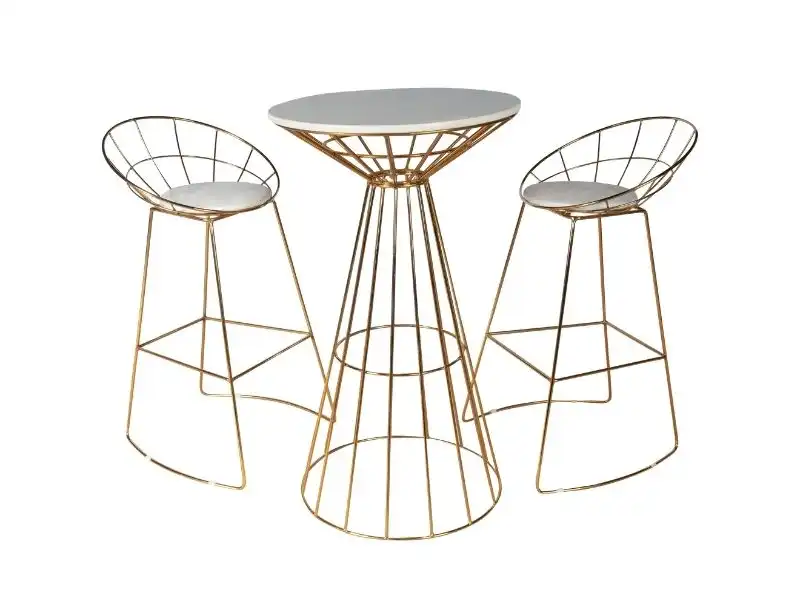 Wired Bar stool - Gold for rent