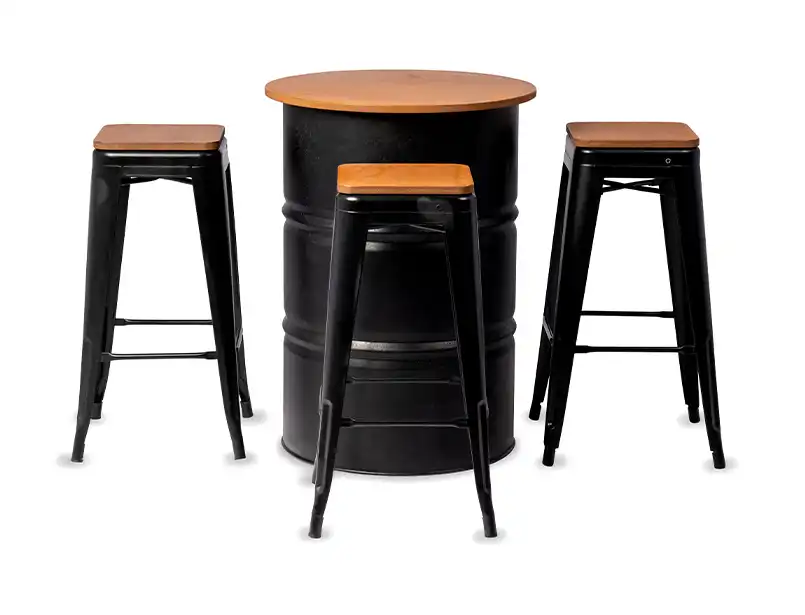 Baxton Bar Stool - Black for rent