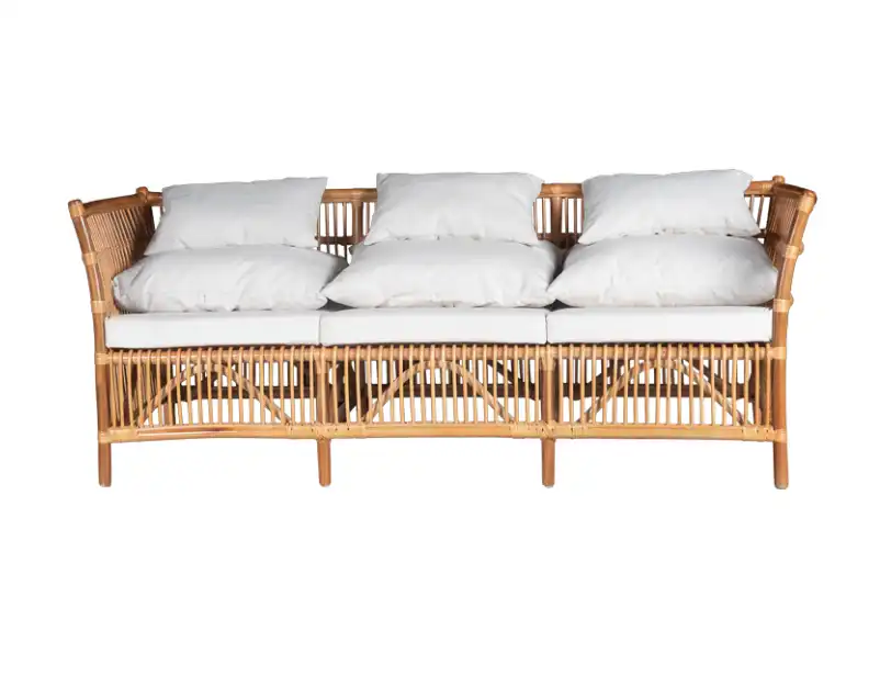 Rattan Three Seater Sofa for rent