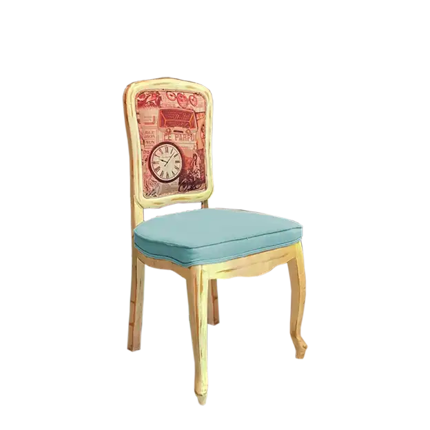 Antique Designed Dining Chair-Aqua Seat ATHOOR-SKU-000058