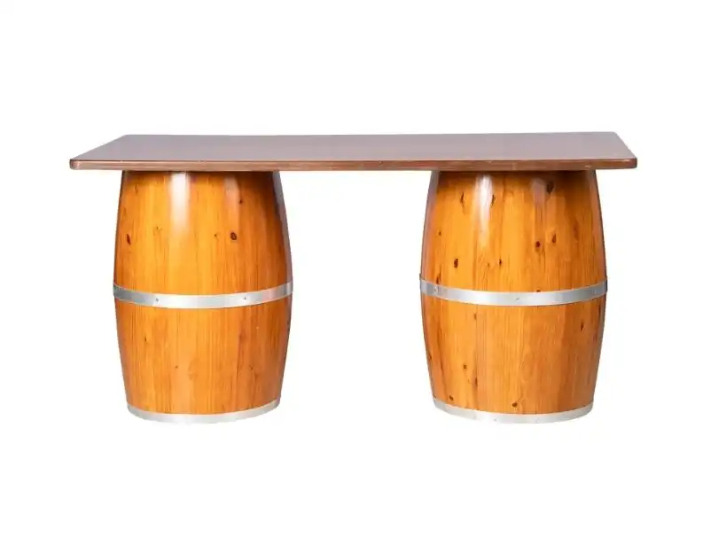 Wine Barrel High Table for rent