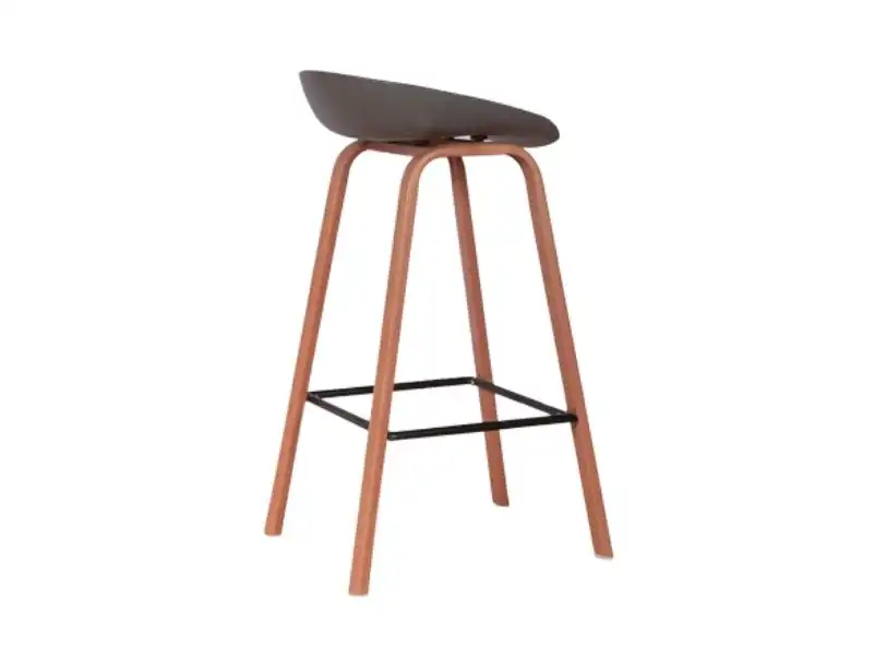 Scandinavian Bar Stool - Gray Seat for rent