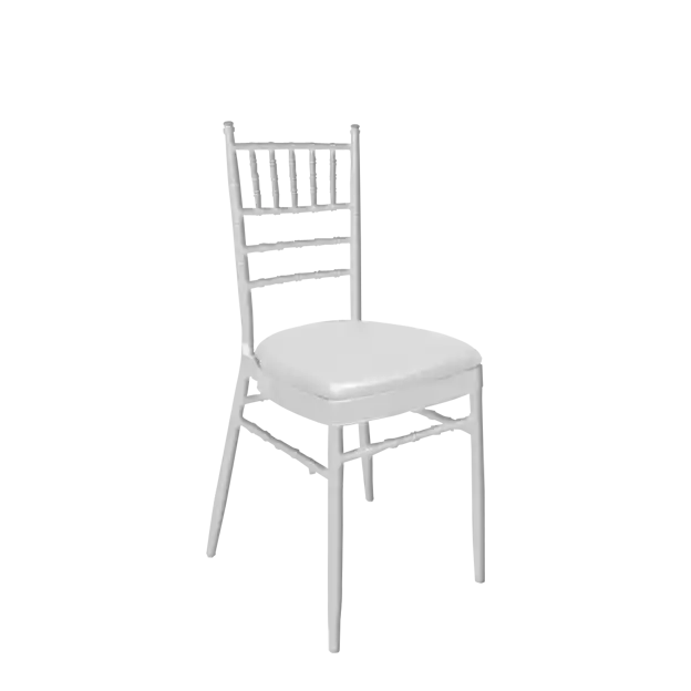 Chiavari Chair White-Leather White Cushion ATHOOR-SKU-000029
