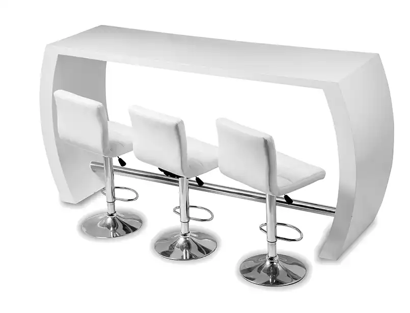 Seville Bar Stool - White for rent