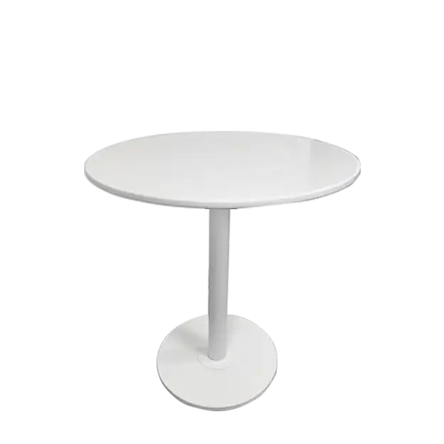 Round Top Dining Table-White