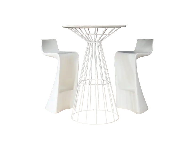 Slim Bar stool - White for rent