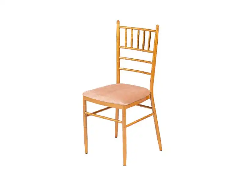 Chiavari Gold Chair - Velvet Cushion