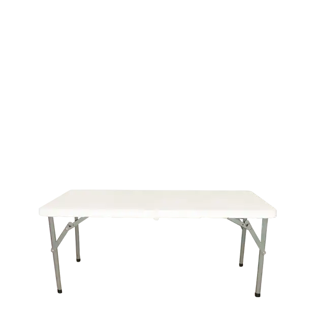 Foldable White Rectangular Table ATHOOR-SKU-000431