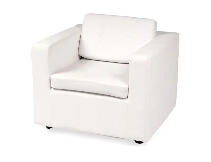 VIP Single Seater Sofa - White for rent