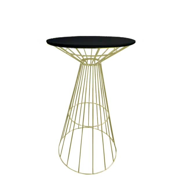 Wired Cocktail Table - Gold & Black