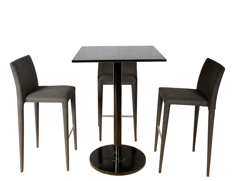 Square Cocktail Table - Black for rent