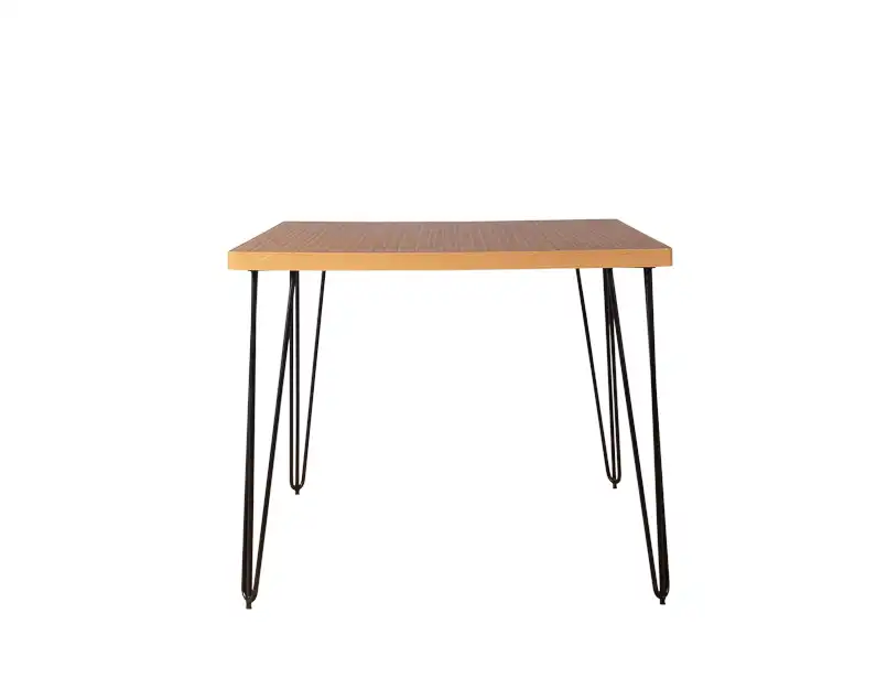 Square Hairpin Dinning Table Black Legs